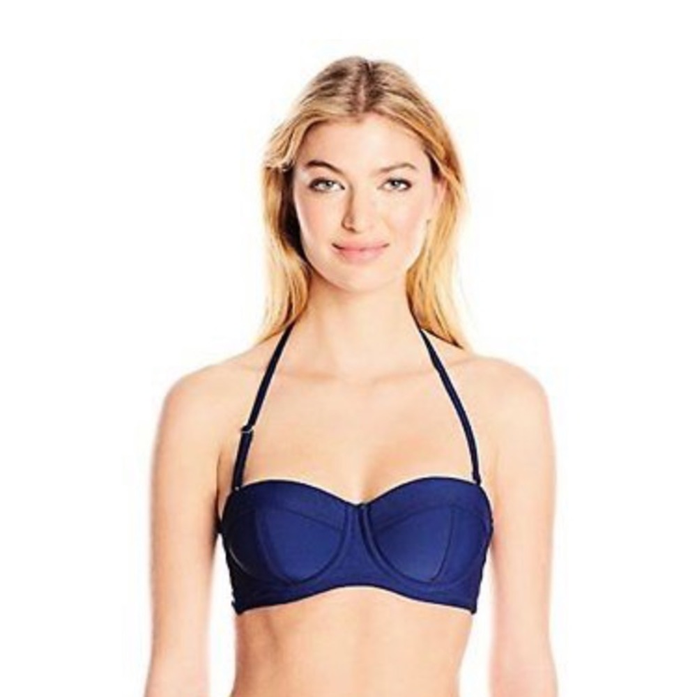 Jessica Simpson Strap Back Underwire Swim Top
